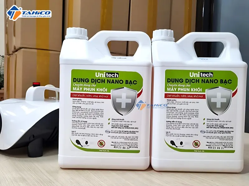 Dung dịch nano bạc chuyên dùng cho máy tạo khói Unitech 5L