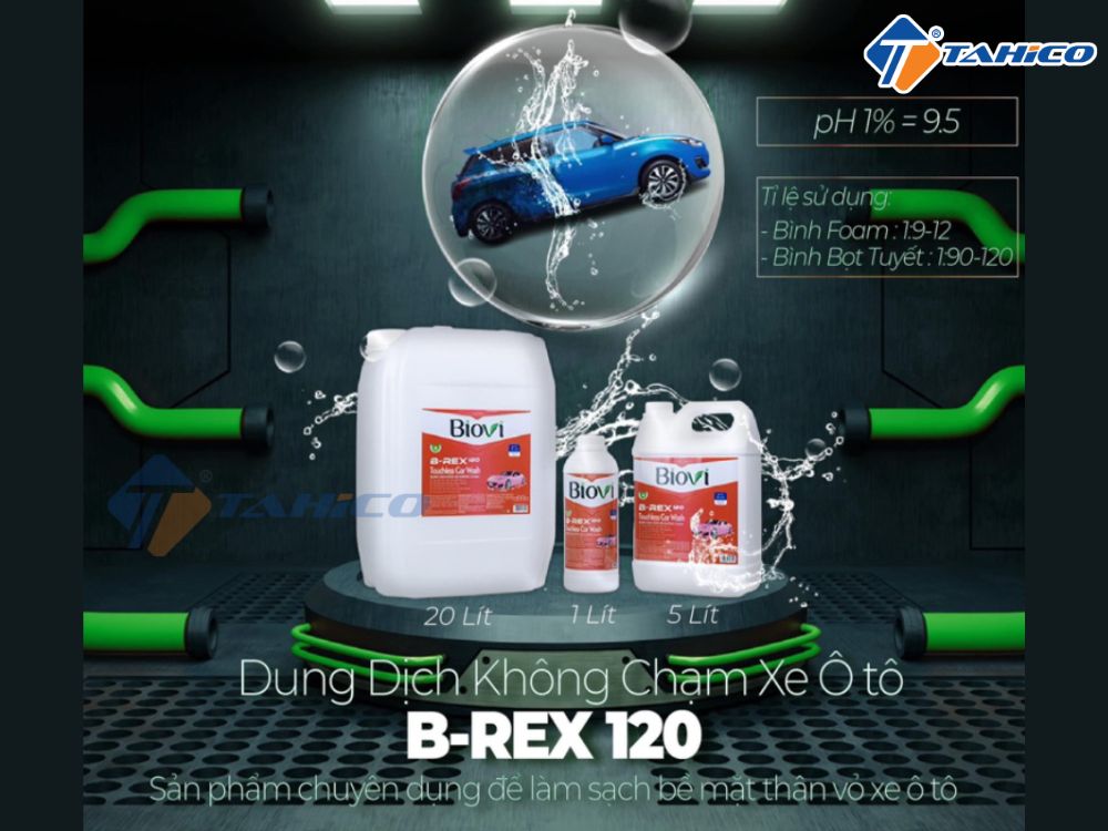 Dung dịch rửa xe Biovi B-Rex 120 20 lít