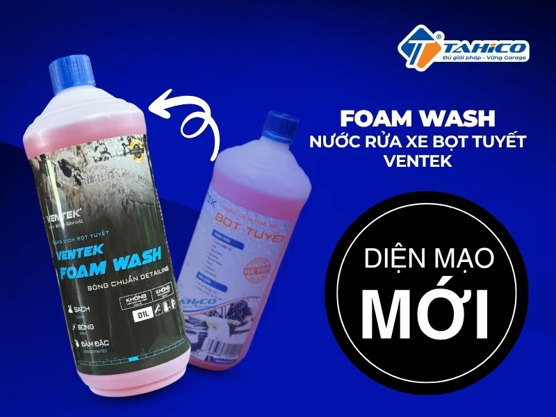 Ventek Foam Wash thay đổi bao bì mới