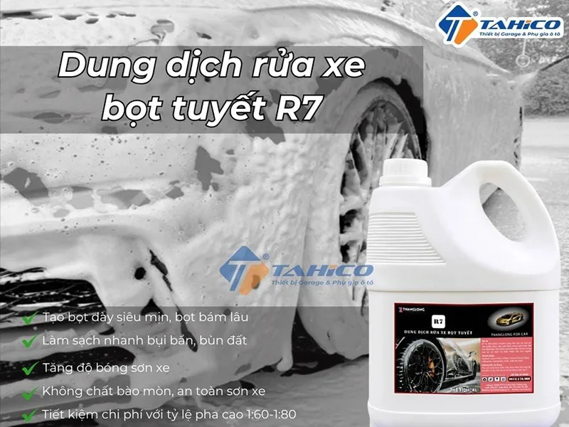 Nước rửa xe bọt tuyết R7
