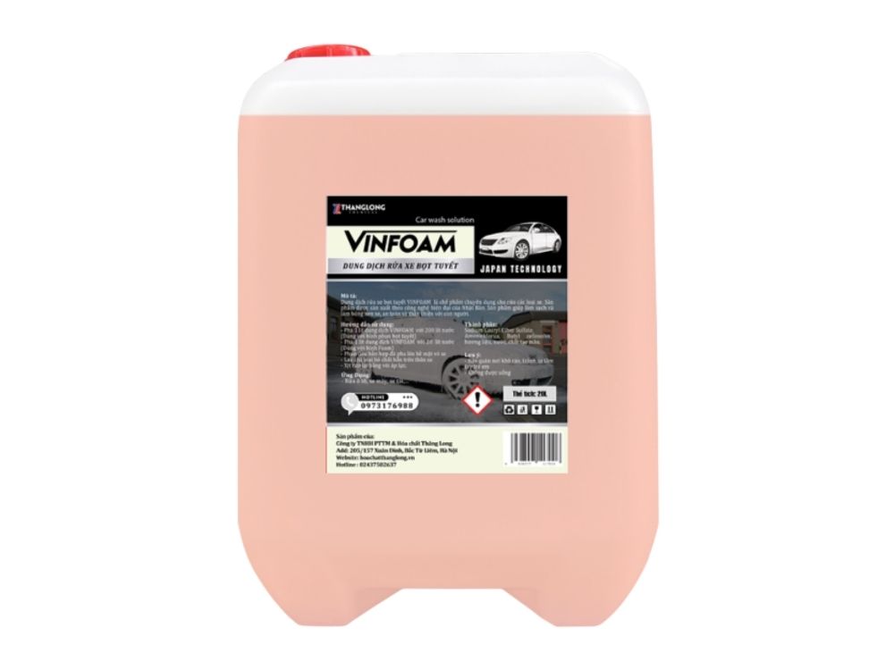 Dung dịch rửa xe bọt tuyết VINFOAM 20 lít