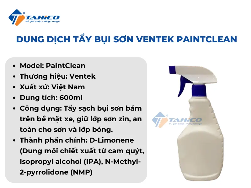 Dung dịch tẩy bụi sơn Ventek PaintClean