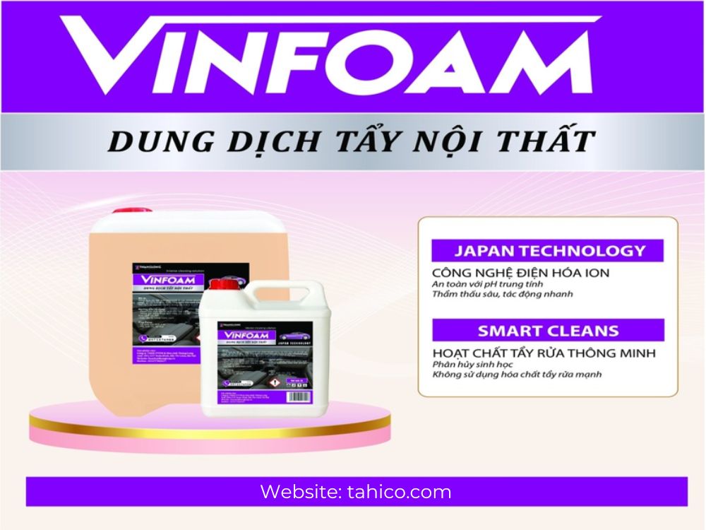 Dung dịch tẩy nội thất VINFOAM 20 lít