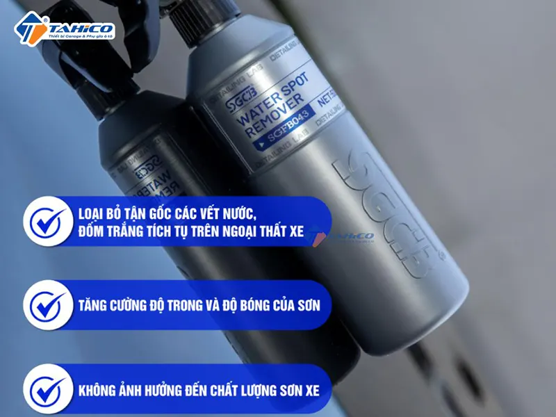 Dung dịch tẩy ố kính, ố nước SGCB Water Spot Remover 500ml