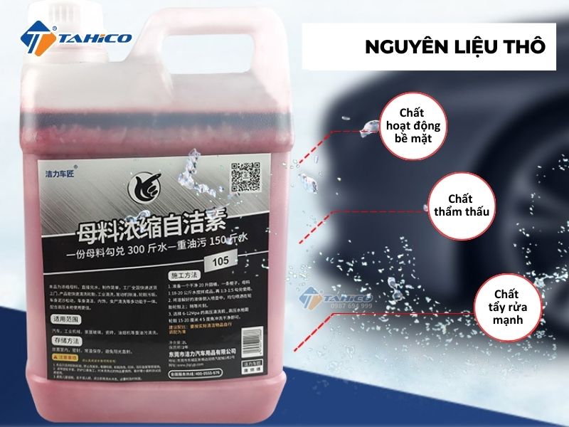 Dung dịch không chạm và tẩy lốp Jilie 105 | Nguyên liệu gốc