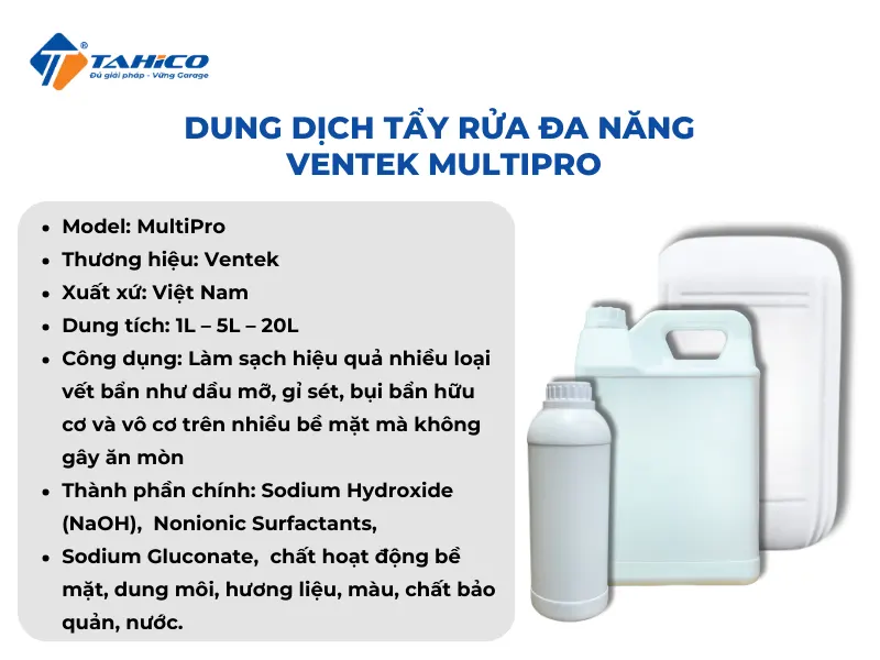 Dung dịch tẩy rửa đa năng Ventek MultiPro