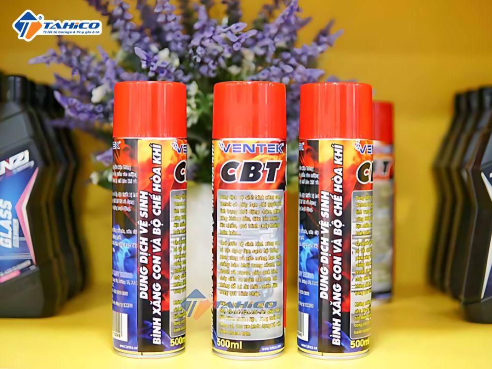 Dung dịch vệ sinh bình xăng con và bộ chế hòa khí Ventek