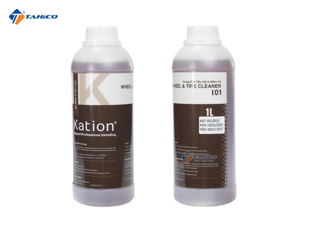 Dung dịch vệ sinh lốp và mâm xe Kation I01
