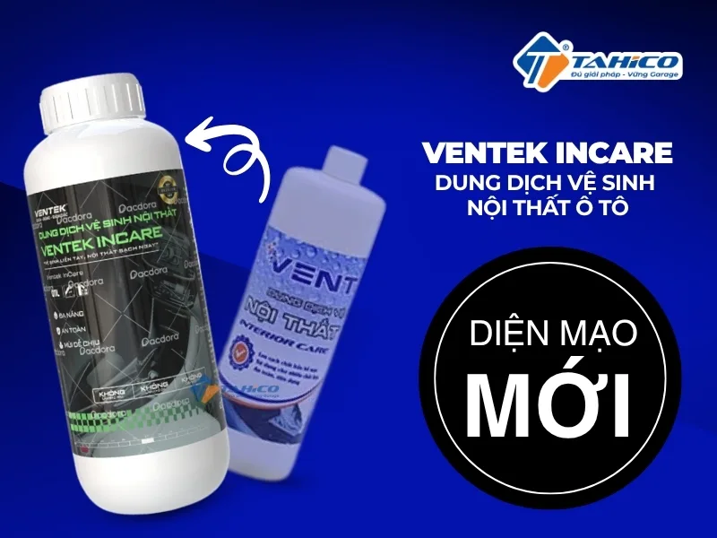 Dung dịch vệ sinh nội thất ô tô Ventek InCare 1L, 5L, 20L