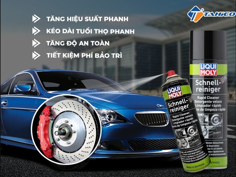 Vệ sinh thắng đĩa Liqui Moly Rapid Cleaner