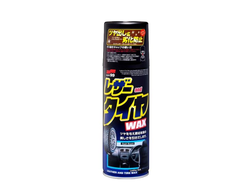 Dung dịch dưỡng bóng da nhựa lốp xe Soft99 420ml