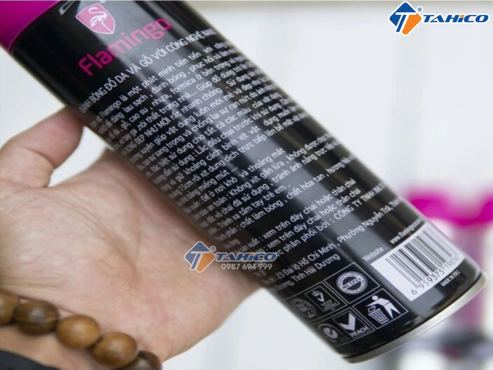 Dưỡng bóng nội thất hương cafe Flamingo F096 500ml