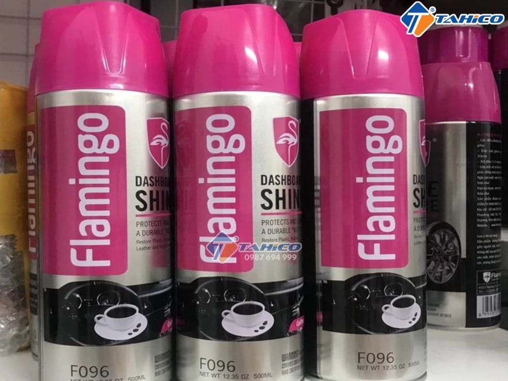 Dưỡng bóng nội thất hương cafe Flamingo F096 500ml