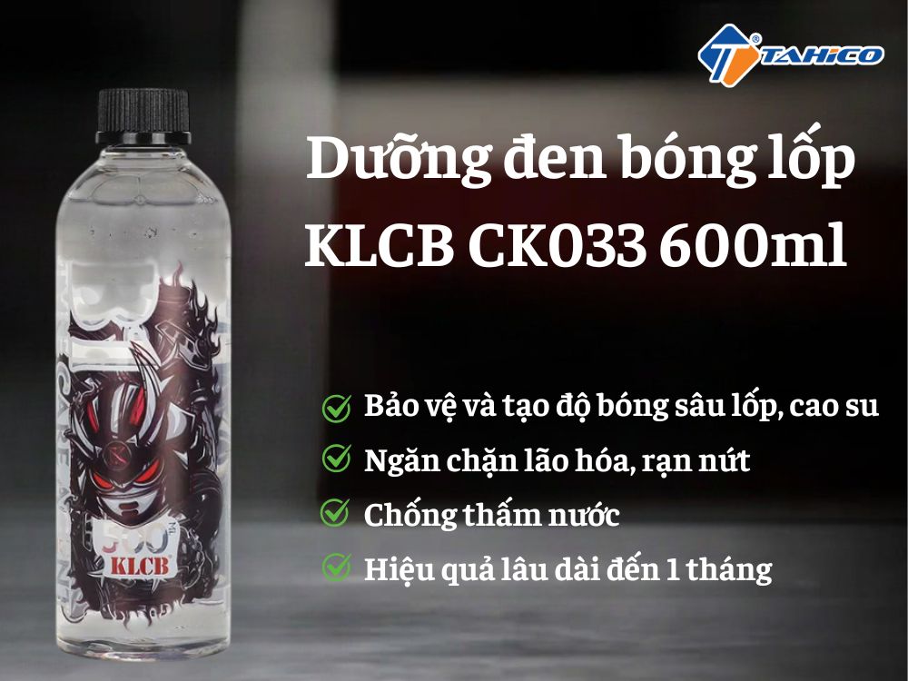 Dưỡng đen bóng lốp KLCB B1 Extra Glossy Tire Shine