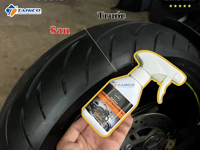 Dưỡng lốp nhựa nhám Songdan Tire Care 2in1 200ml