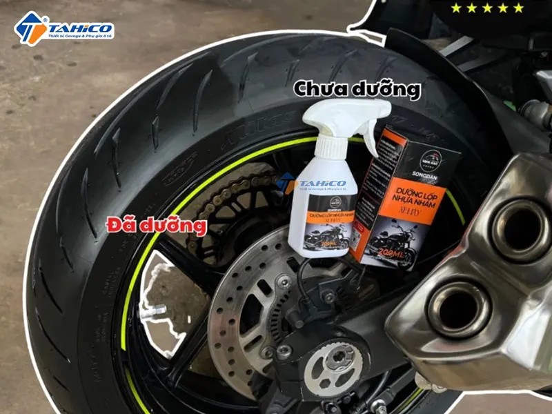 Dưỡng lốp nhựa nhám Songdan Tire Care 2in1 200ml