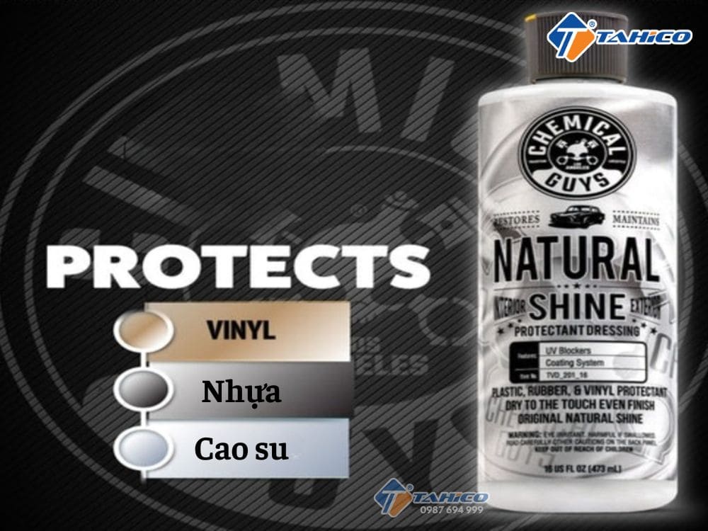 Dưỡng nhựa nhám Chemical Guys Natural Shine