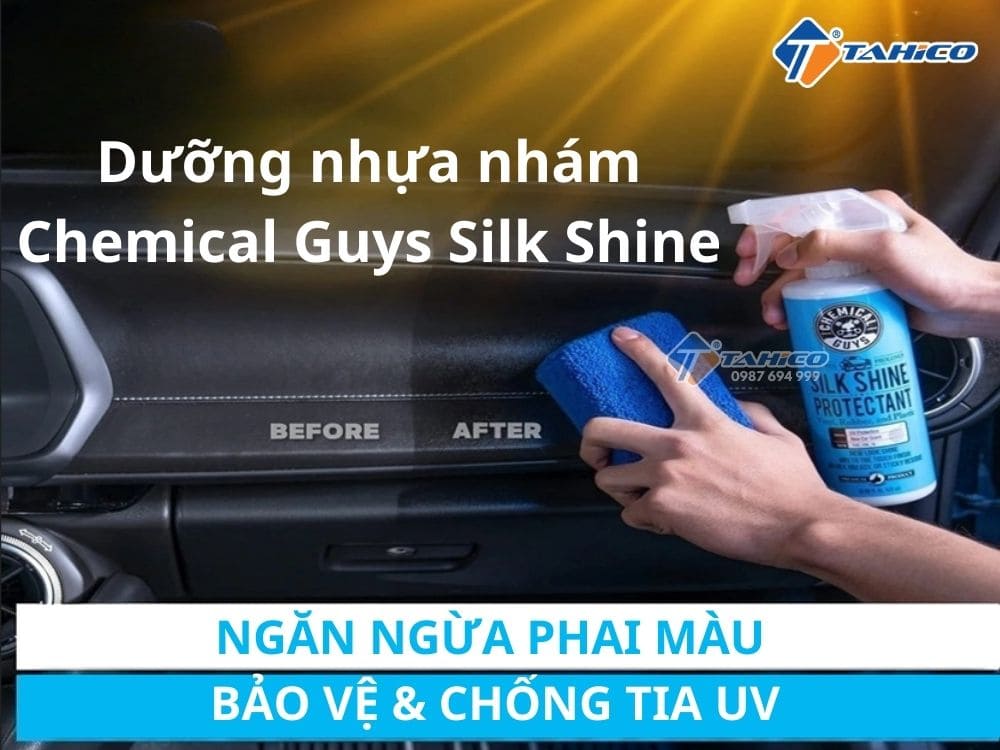 Dưỡng nhựa nhám Chemical Guys Silk Shine | Gốc nước