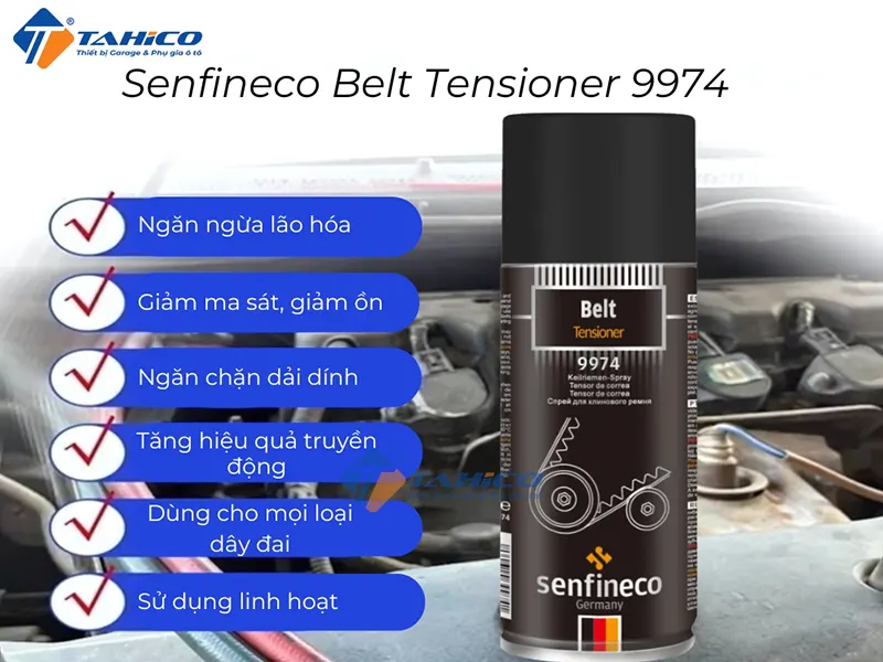 Dưỡng sên Senfineco Belt Tensioner 9974 450ml