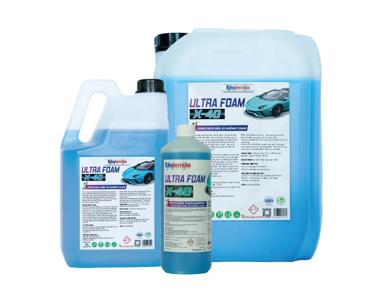 Nước rửa xe không chạm siêu bọt Ekokemika Ultra Foam X-40