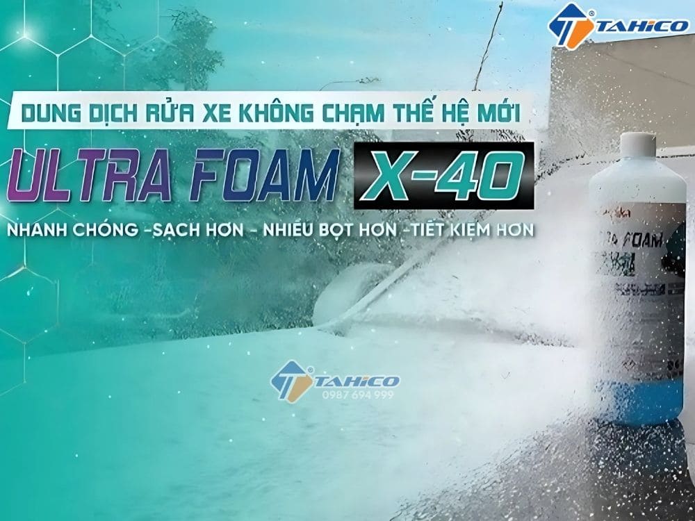 Nước rửa xe không chạm siêu bọt Ekokemika Ultra Foam X-40