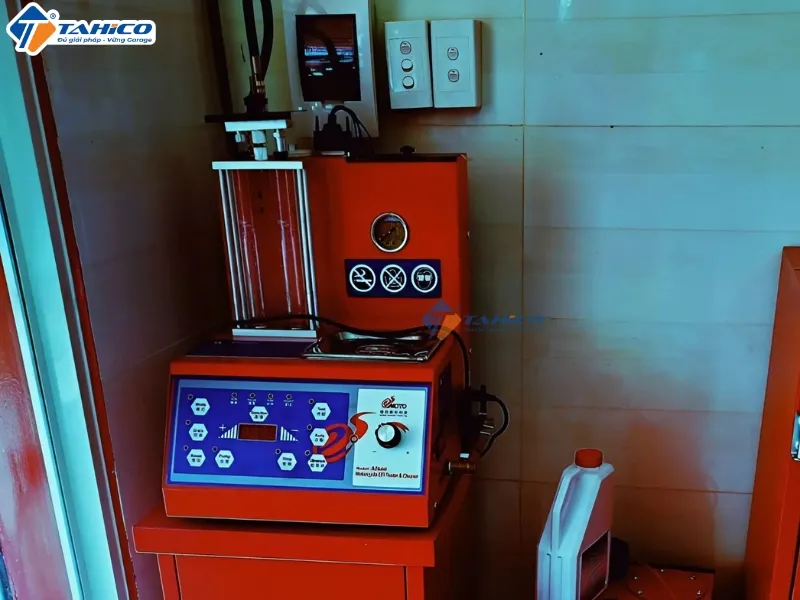 Máy súc béc rửa kim phun xăng điện tử FI Emoto AI600 Đài Loan