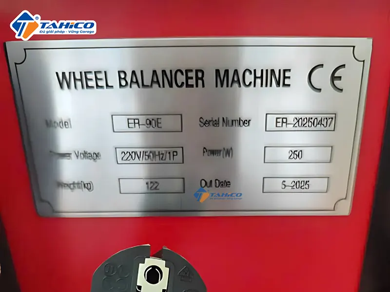 Máy cân bằng động bánh xe tự động Erito ER-90E | Có đèn Led