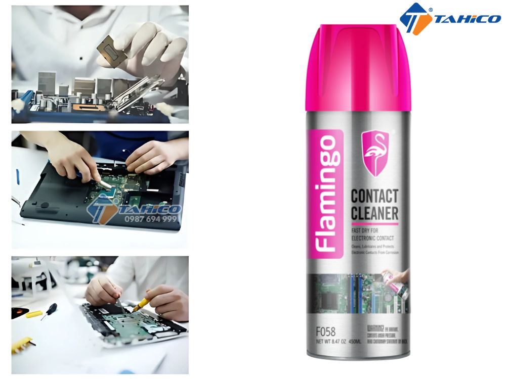 Vệ sinh mạch điện tử Flamingo Contact Cleaner F058 450ml
