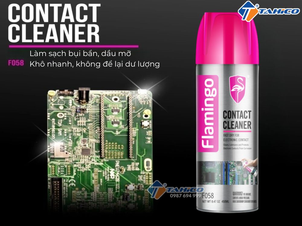 Vệ sinh mạch điện tử Flamingo Contact Cleaner F058 450ml