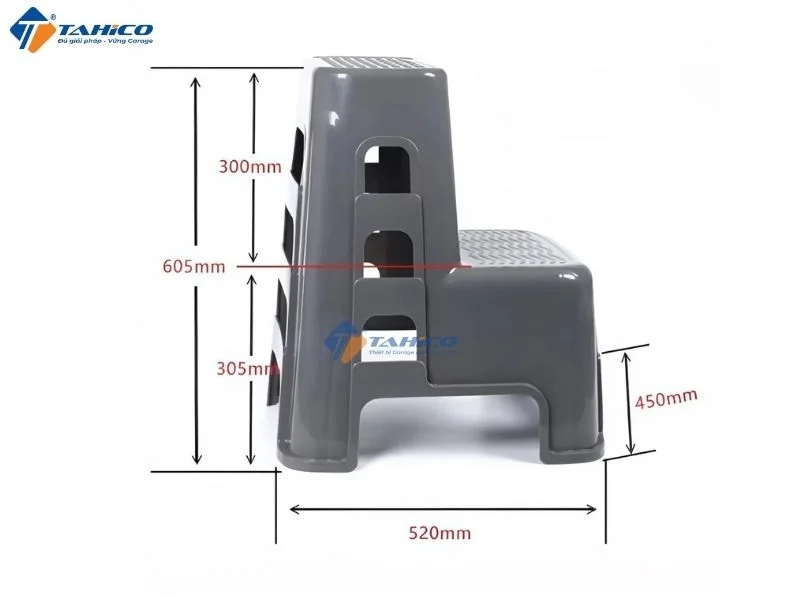 Ghế rửa xe 2 tầng nhựa PVC