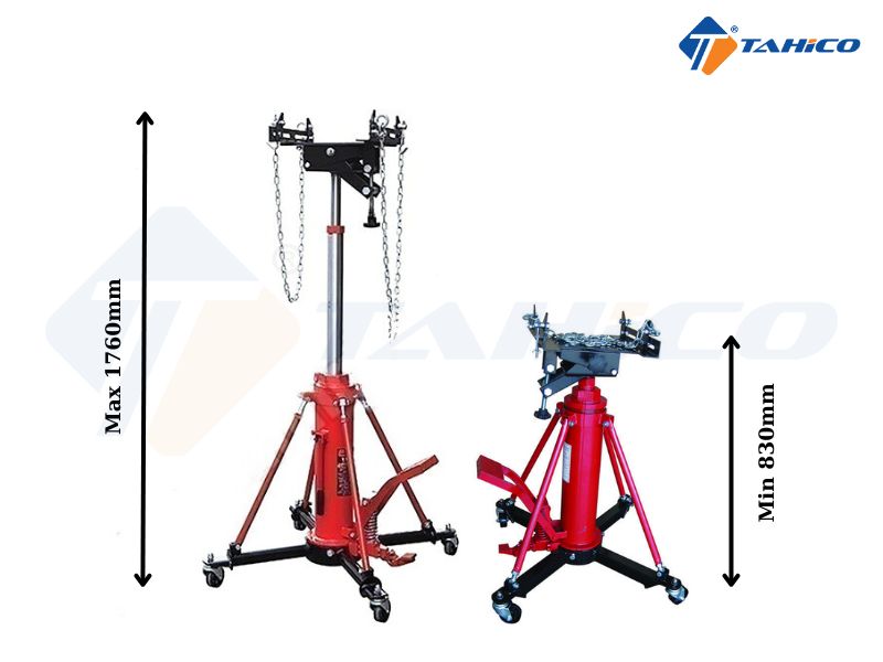 Thông số kỹ thuật của giá đỡ hộp số thủy lực 1000Kg ZX0101G