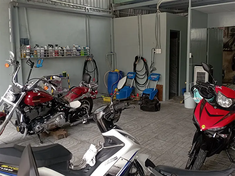 Gói bảo dưỡng tiệm rửa và chăm sóc xe máy