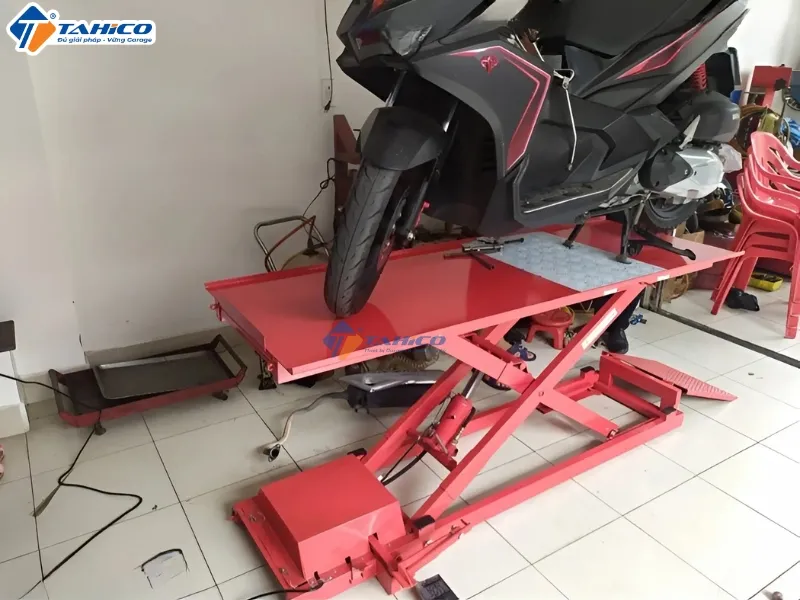 Bàn nâng sửa xe máy SHARK | Lắp Âm hoặc Lắp Nổi