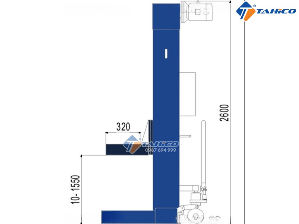 Hệ thống trụ nâng công nghiệp Titano F5.5-4 5.5 tấn/trụ