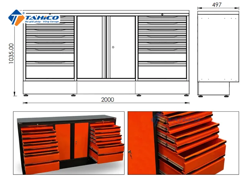 Hệ tủ đựng dụng cụ Ally QT-HT27