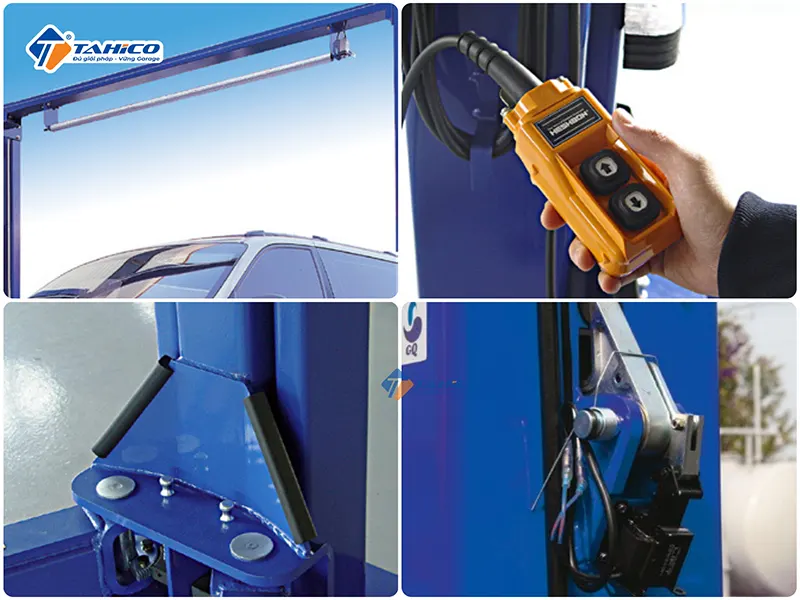 Cầu nâng 2 trụ Heshbon HL-26KE 4 tấn cổng trên