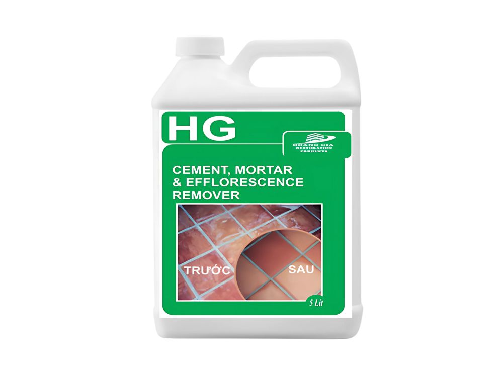Tẩy gạch màu, lát nền HG Cement, Mortar Efflorescence Remover