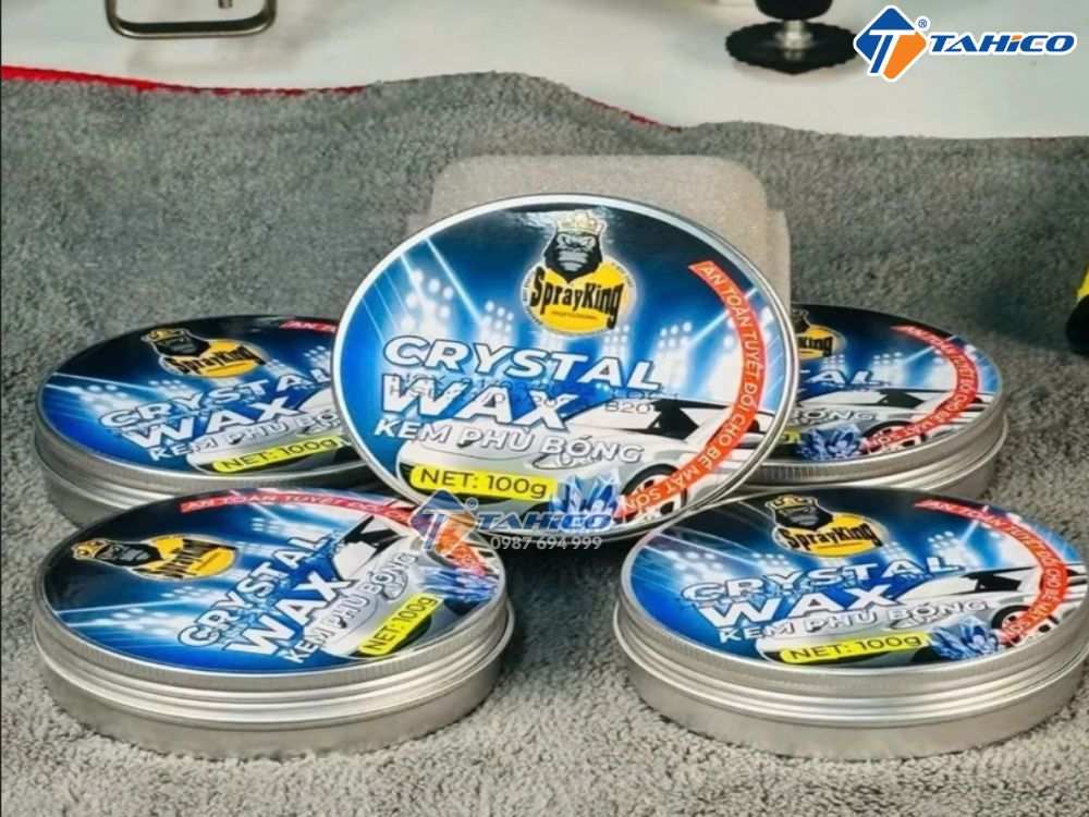 Kem phủ bóng nhựa nhám 2 trong 1 Sprayking Crystal Wax 100g