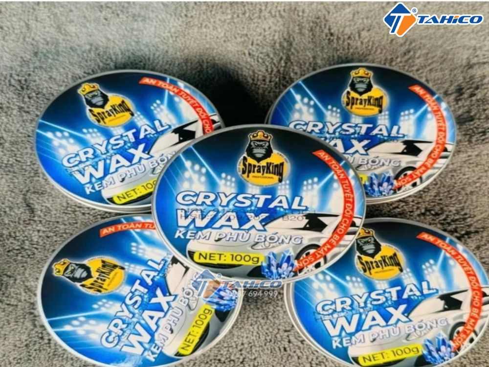 Kem phủ bóng nhựa nhám 2 trong 1 Sprayking Crystal Wax 100g