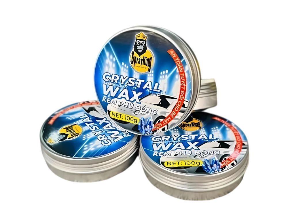 Kem phủ bóng nhựa nhám 2 trong 1 Sprayking Crystal Wax 100g