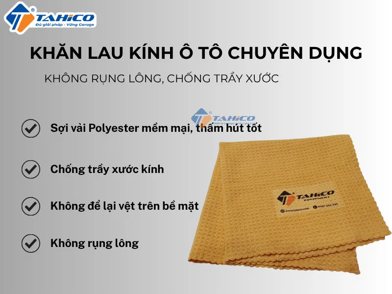 Đặc điểm tính năng khăn lau kính ô tô Tahico