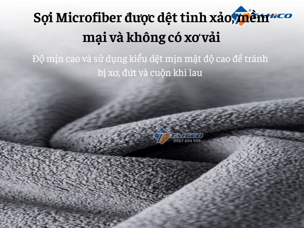 Khăn lau vỏ xe viền đỏ 160x60cm