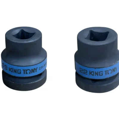 Hình ảnh sản phẩm Khẩu tuýp 1" Kingtony 4 cạnh, Đen, Dài 60mm | 19mm 22mm