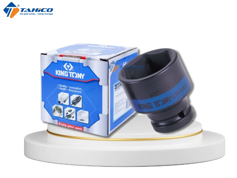 Hình ảnh sản phẩm Khẩu tuýp 1 inch Kingtony 6 cạnh, Đen, Dài 87mm | 60mm 63mm