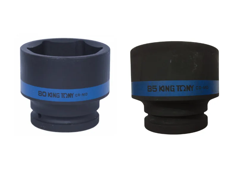 Hình ảnh sản phẩm Khẩu tuýp 1 inch Kingtony 6 cạnh, Đen, Dài 95mm | 80mm 85mm