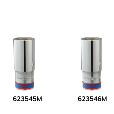 Khẩu tuýp 3/4" Kingtony 623545M | 623546M 6 cạnh, Trắng, Dài 95mm