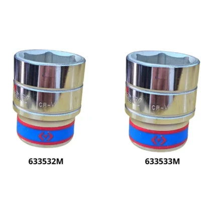 Khẩu tuýp 3/4" Kingtony 633532M | 633533M 6 cạnh, Trắng, Dài 56mm | 32mm 33mm
