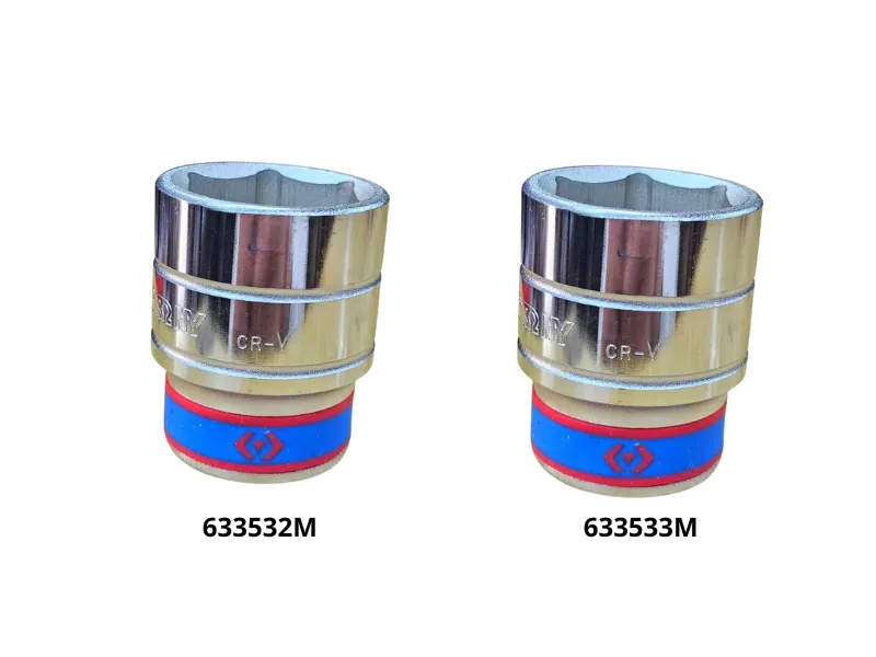 Khẩu tuýp 3/4" Kingtony 633532M | 633533M 6 cạnh, Trắng, Dài 56mm | 32mm 33mm