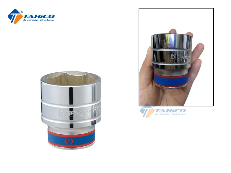 Khẩu tuýp 3/4″ Kingtony 633537M – 37mm, 6 cạnh, Trắng, Dài 59mm