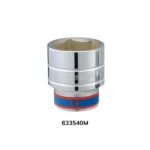 Khẩu tuýp 3/4" Kingtony 633540M - 40mm, 6 cạnh, Trắng, Dài 62mm